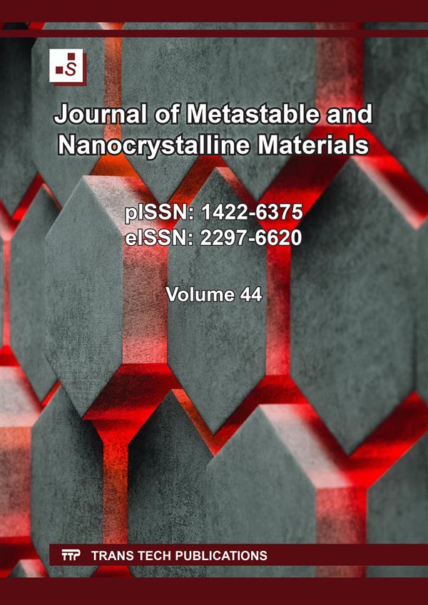 Journal of Metastable and Nanocrystalline Materials Vol. 44