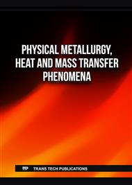 Physical Metallurgy, Heat and Mass Transfer Phenomena