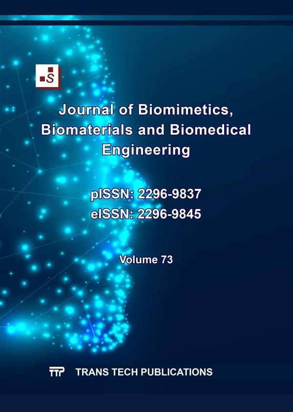 Journal of Biomimetics, Biomaterials and Biomedical Engineering Vol. 73