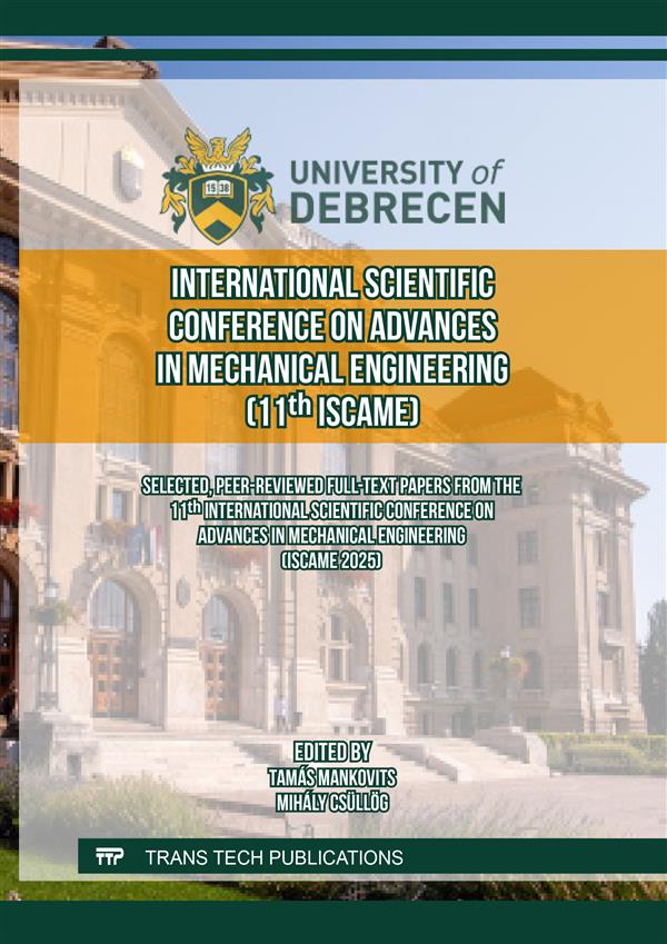 International Scientific Conference on Advances in Mechanical Engineering (11th ISCAME)