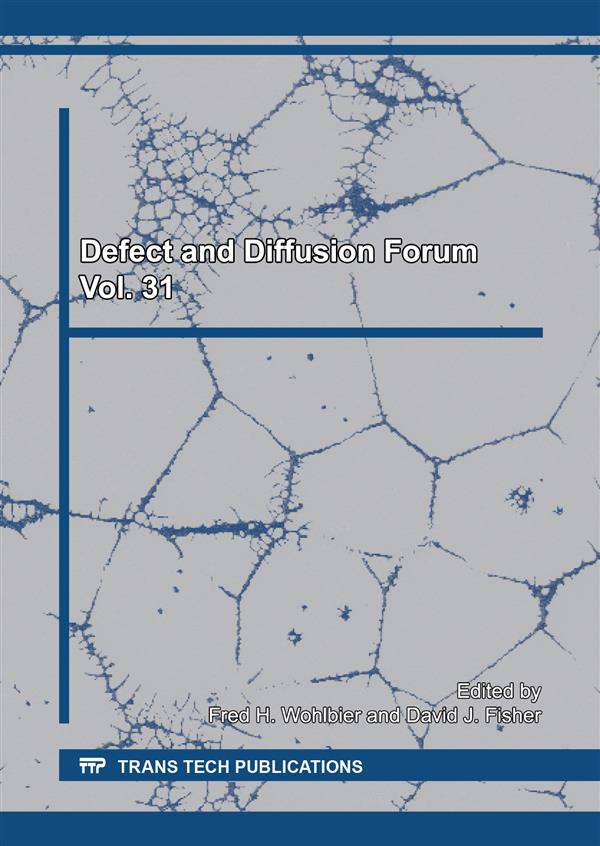 Defect and Diffusion Forum Vol. 31