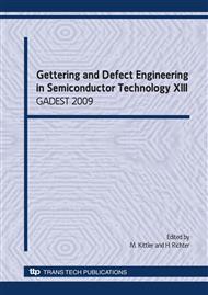 Gettering and Defect Engineering in Semiconductor Technology XIII