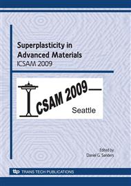 Superplasticity in Advanced Materials - ICSAM 2009